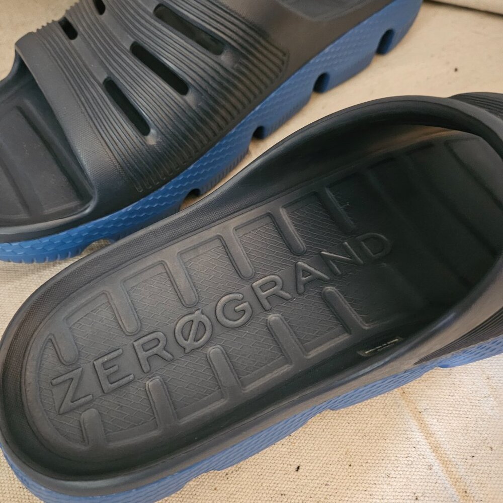 Men's Cole Haan ZeroGrand Blue Slides Sandals NEW in Box Shoes Sz 11 - Picture 2 of 7